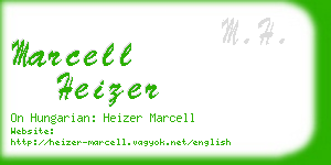 marcell heizer business card